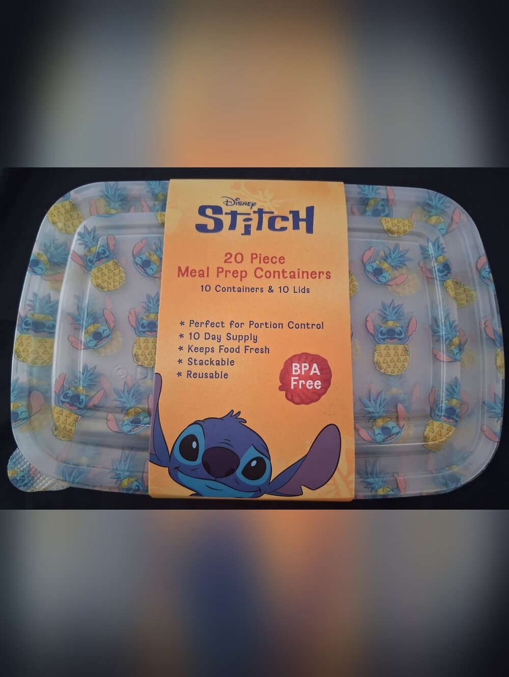 New Disney Stitch Meal Prep Containers Set